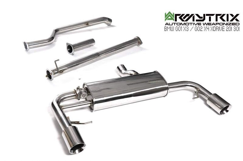 Armytrix Stainless Steel Valvetronic Cat Back Exhaust System BMW X3 G01/X4 G02 20i/30i 19+