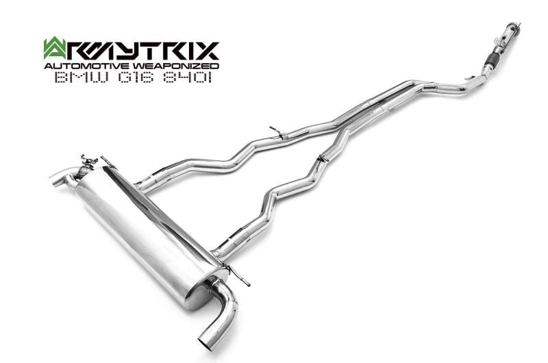 Armytrix Stainless Steel Valvetronic Cat Back Exhaust System BMW 840i Gran Coupe G16 19+ inc. xDrive