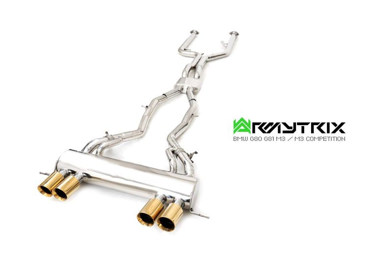 Armytrix Stainless Steel Valvetronic Cat Back Exhaust System BMW M3 G80/M4 G82 incl. Competition 20+