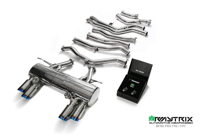 Armytrix Stainless Steel Valvetronic Cat Back Exhaust System - Wireless Valvetronic control BMW M3 F80/M4 F82/F83 incl. Competition 14-19