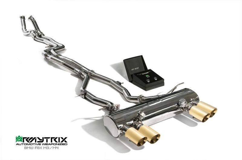 Armytrix Stainless Steel Valvetronic Cat Back Exhaust System - Wireless Valvetronic control BMW M3 F80/M4 F82/F83 incl. Competition 14-19