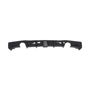 BMW MP Style Carbon Fibre Dual Tip Rear Diffuser With Lamp 3 Series F30 (11 - 19) - Nine Motorsport