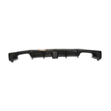 BMW MP Style Carbon Fibre Quad Tip Rear Diffuser with lamp 3 Series F30 (11 - 19) - Nine Motorsport