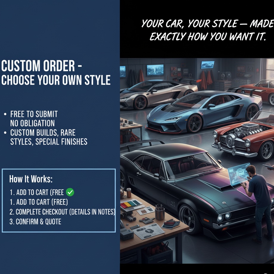 Custom forged one-piece wheels from WheelWorkCustoms, featuring the ordering page for custom wheel designs and specifications.