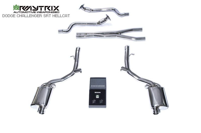 Armytrix Stainless Steel Valvetronic Cat Back Exhaust System Dodge Challenger SRT Hellcat/Redeye Demon 15+