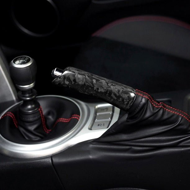 Dry Carbon Fibre Handbrake Cover for Toyota 86 ZN6 Subaru BRZ - Nine Motorsport