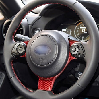 Dry Carbon Fibre Steering Wheel Cover for (17 - 21) Toyota 86 ZN6 - Nine Motorsport