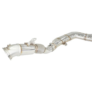 Dual N1 Valved Turbo Back Exhaust w/Catless Down Pipe - Toyota Supra A90 19+ - Nine Motorsport