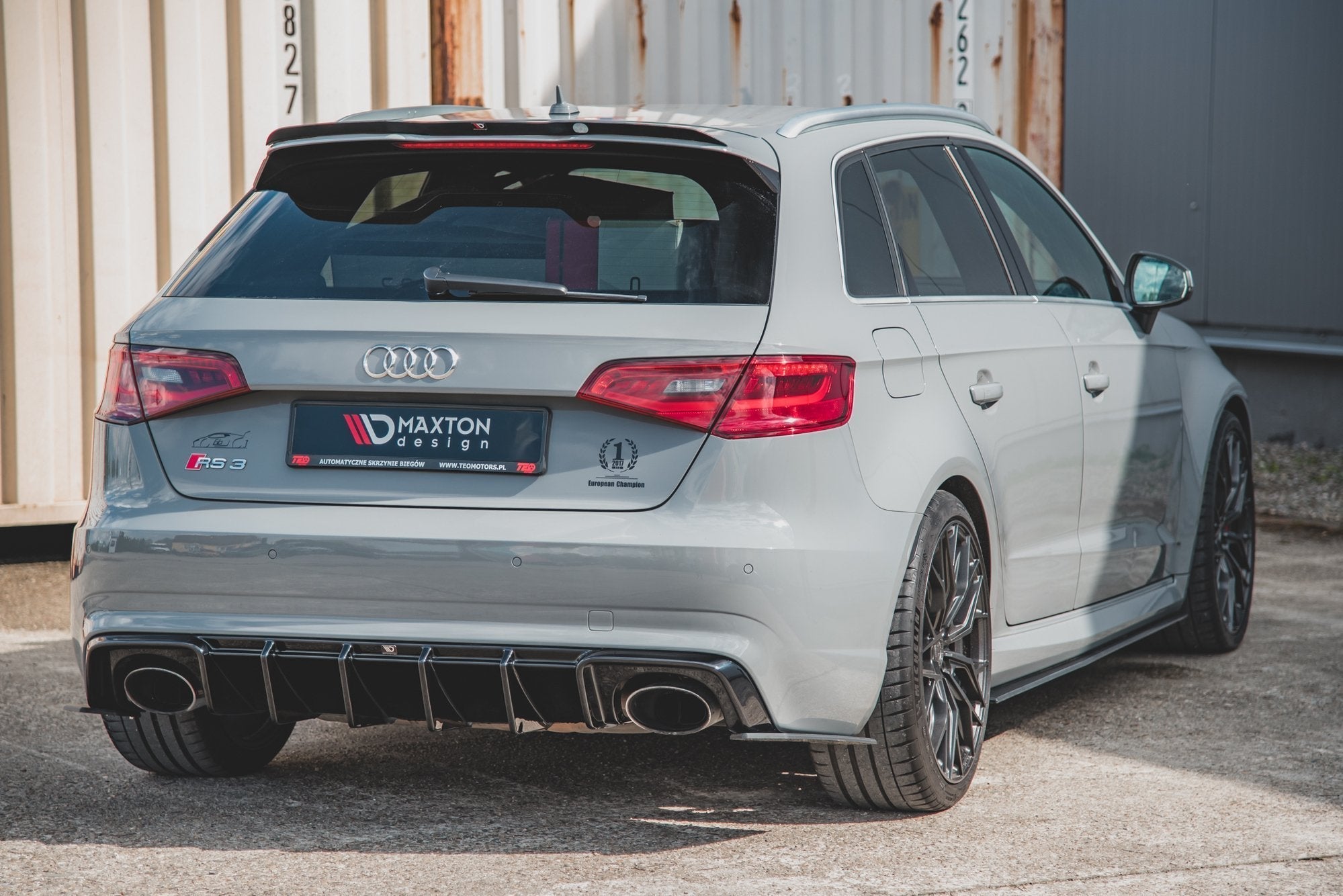 Maxton Design Racing Durability Rear Side Splitters Audi RS3 8VA Sportback