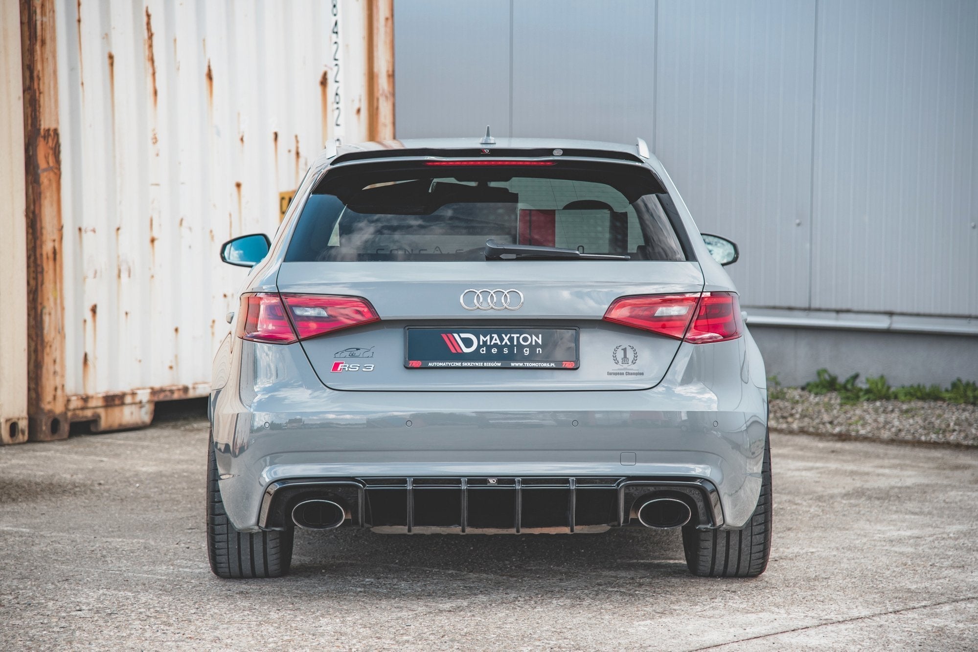 Maxton Design Rear Diffuser v2 Valance Audi RS3 8VA Sportback