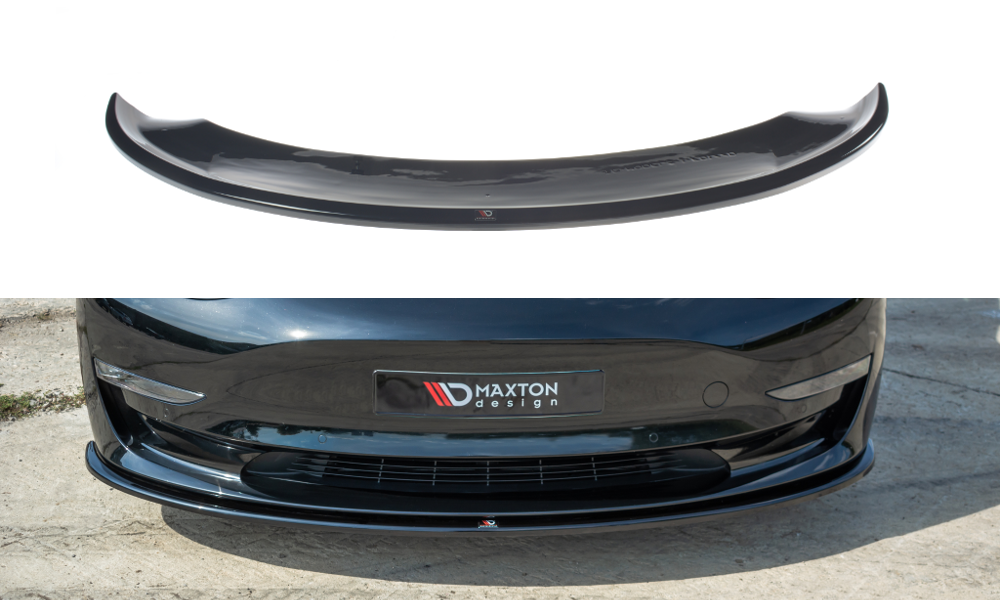 Maxton Design Front Splitter V.1 Tesla Model 3 Front Lip