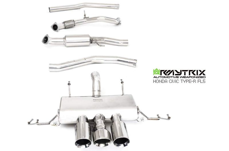 Armytrix Stainless Steel Valvetronic Cat Back Exhaust System Honda Civic Type R FL5 23+