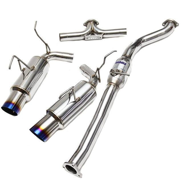 Invidia Dual N1 Catback Exhaust w/Ti Straight Cut Tips - Nissan 350Z Z33 02 - 09 - Nine Motorsport