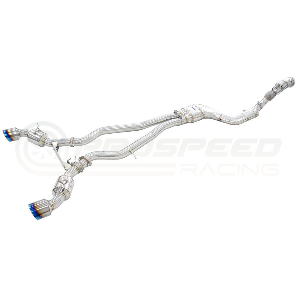 Invidia Dual N1 Turbo Back Exhaust w/Catless Down Pipe, Ti Tips - Toyota Supra A90 19+ - Nine Motorsport