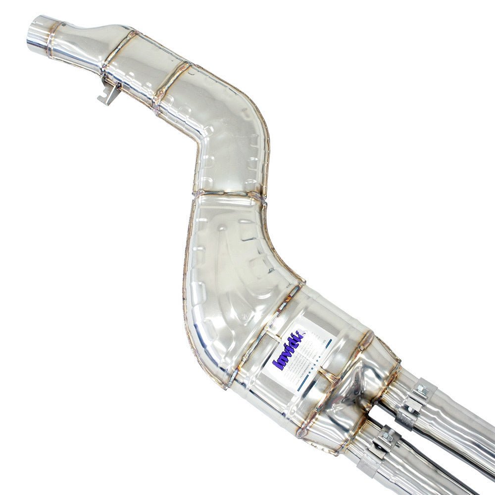 Invidia Dual N1 Turbo Back Exhaust w/Catted Down Pipe, Ti Tips - Toyota Supra A90 19+ - Nine Motorsport