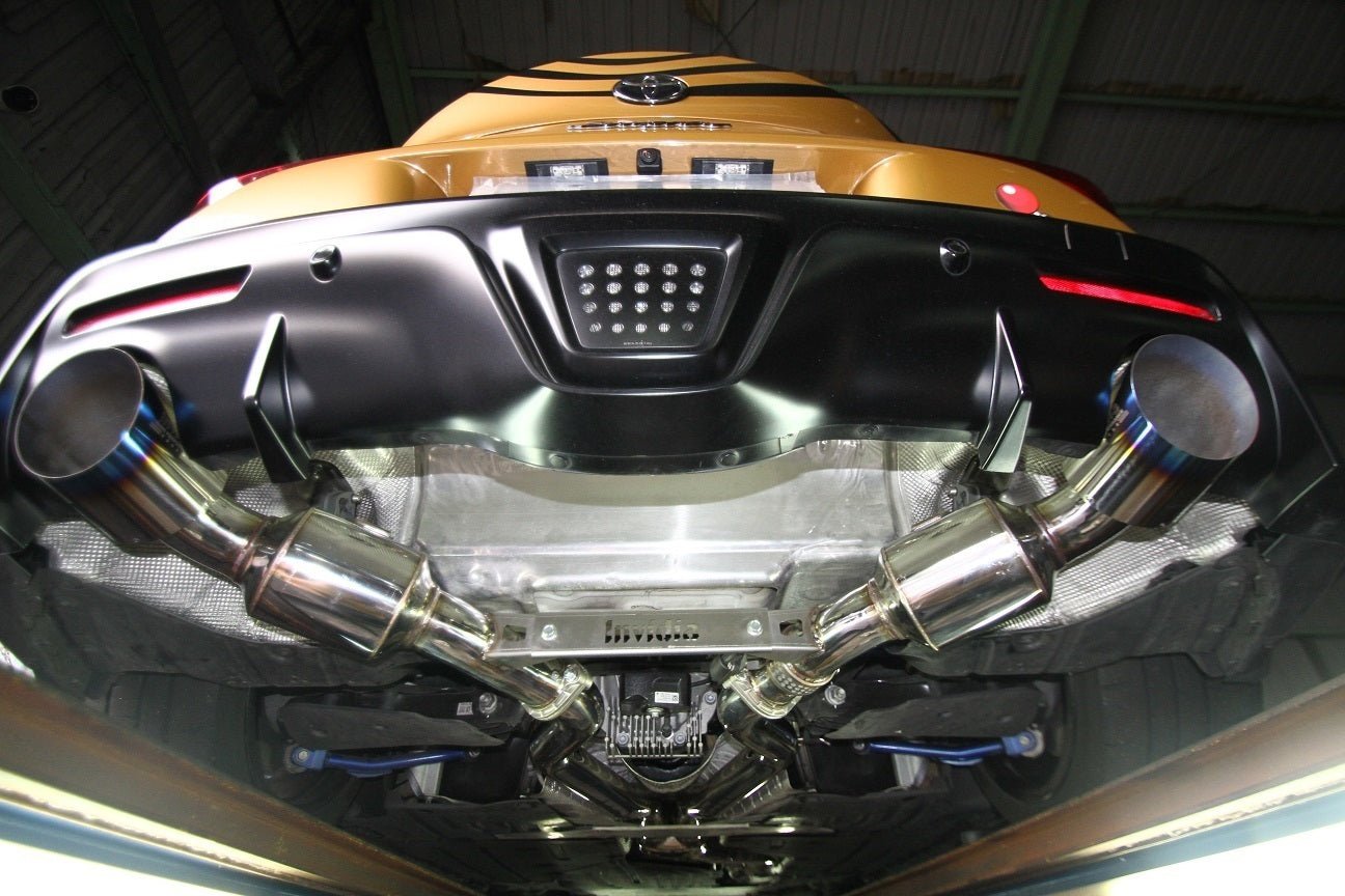 Invidia Dual N1 Turbo Back Exhaust w/Catted Down Pipe, Ti Tips - Toyota Supra A90 19+ - Nine Motorsport