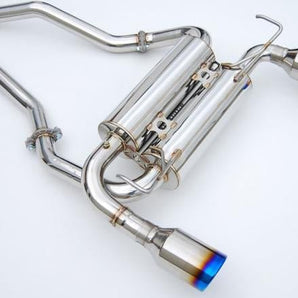 Invidia Gemini Cat Back Exhaust w/Black Signature Series Tips - Nissan 350Z Z33 02 - 09 - Nine Motorsport