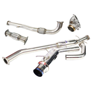 Invidia N1 Turbo Back Exhaust w/Metal Matrix Cat - Mitsubishi Evo 4 - 6 CP9A (Inc TME) - Nine Motorsport