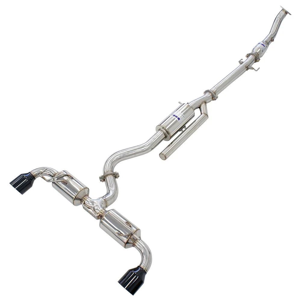 Invidia N2 O2 Back Exhaust w/Catless Front Pipe, Black Tips - Toyota Yaris GR XPA16R - Nine Motorsport