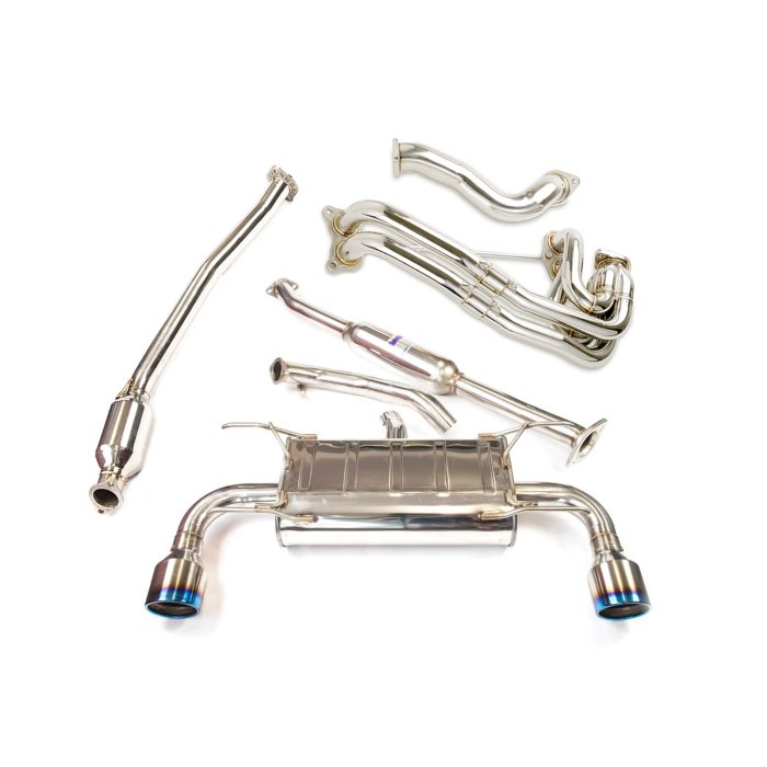 Invidia Q300 70mm Engine Back Exhaust w/Invidia Equal Headers - Subaru BRZ/Toyota 86 ZN6 (12 - 21) (6MT) - Nine Motorsport