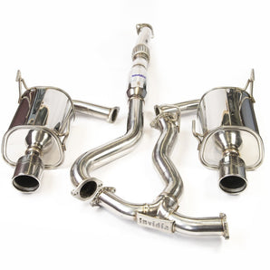 Invidia Q300 Cat Back Exhaust w/SS Tips - Subaru 08 - 10 WRX Sedan/Forester XT SH 08 - 13 - Nine Motorsport