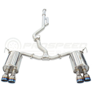 Invidia Q300 Cat Back Exhaust w/Ti Rolled Tips - Subaru WRX VB 22+ (Sedan) - Nine Motorsport