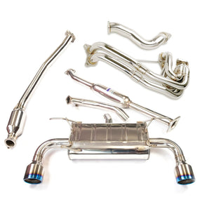 Invidia Q300 Engine Back Exhaust Package w/PSR Unequal Headers - Subaru BRZ/Toyota 86 ZN6 (12 - 21), (22+) - Nine Motorsport