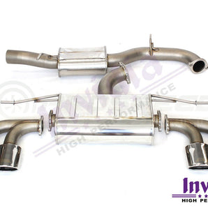 Invidia Q300 Non - Valved Catback Exhaust w/Oval SS Rolled Tips - VW Golf R Mk7 - Nine Motorsport