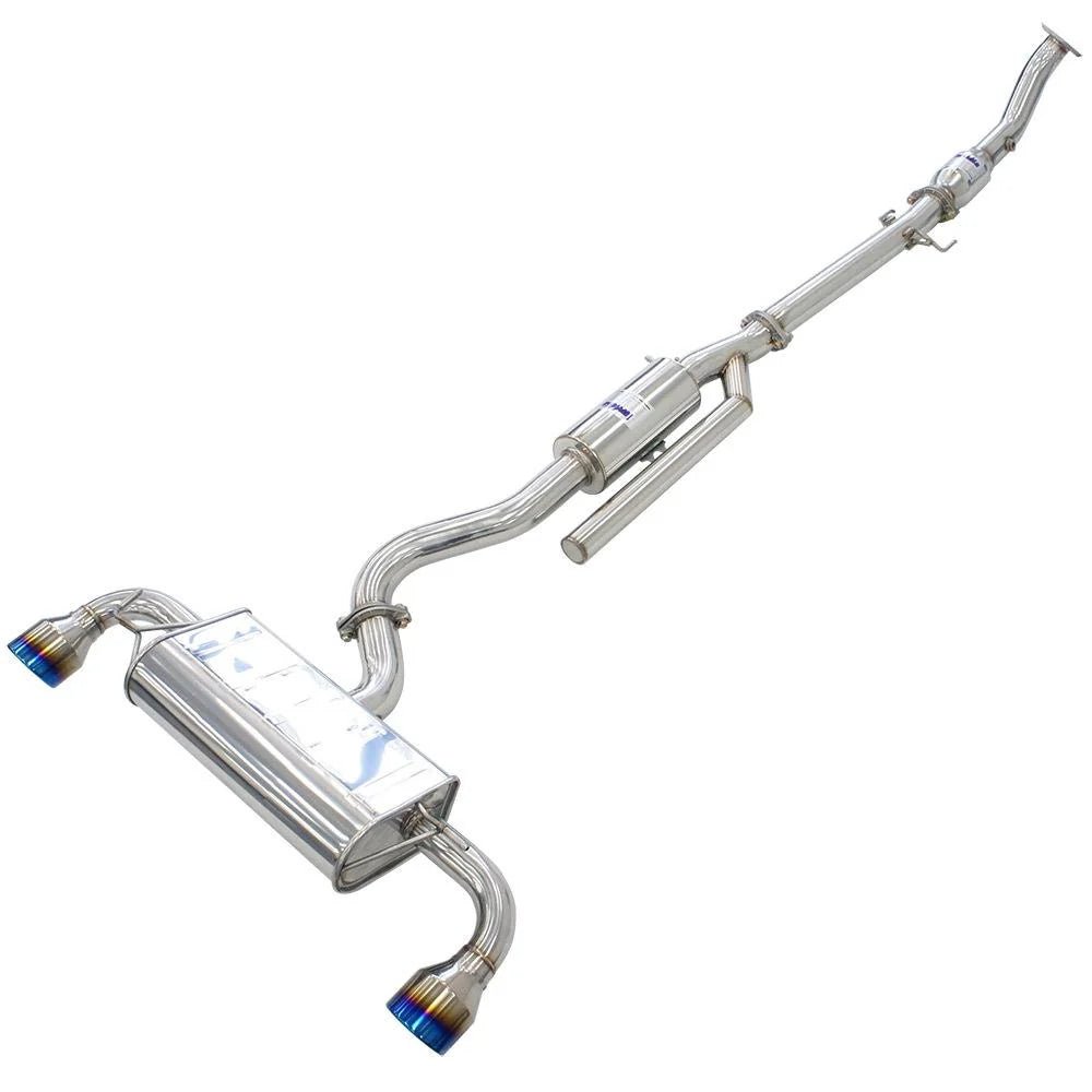 Invidia Q300 O2 Back Exhaust w/Catless Front Pipe, Ti Tips - Toyota Yaris GR XPA16R - Nine Motorsport