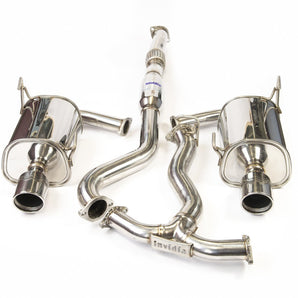 Invidia Q300 Turbo Back Exhaust w/SS Tips - Subaru WRX 08 - 10 Sedan/Forester XT SH (5MT/4AT) - Nine Motorsport