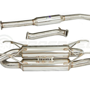 Invidia R400 70mm Cat Back Exhaust w/Rolled Ti Tips - Subaru BRZ & Toyota 86 12 - 21, 22+ - Nine Motorsport