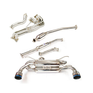 Invidia R400 Ti Tip Engine Back Exhaust Package w/PSR Unequal Headers - Subaru BRZ/Toyota 86 ZN6 12 - 21 - Nine Motorsport