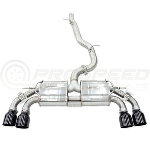 Invidia R400 Valved Cat Back Exhaust w/PSR Carbon Fibre Tips - VW Golf R Mk8 - Nine Motorsport