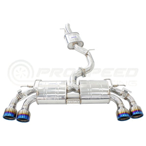 Invidia R400 Valved Cat Back Exhaust w/Round Rolled SS Tips - VW Golf R Mk7.5 - Nine Motorsport