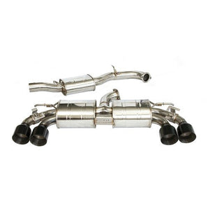 Invidia R400 Valved Cat Back Exhaust w/Round Rolled SS Tips - VW Golf R Mk8 - Nine Motorsport