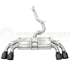 Invidia R400 Valved Cat Back Exhaust w/Round Rolled Ti Tips - VW Golf R Mk8 - Nine Motorsport