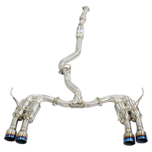 Invidia R400S Cat Back Exhaust w/Ti Straight Cut Tips - Subaru WRX VB 22+ (Sedan) - Nine Motorsport