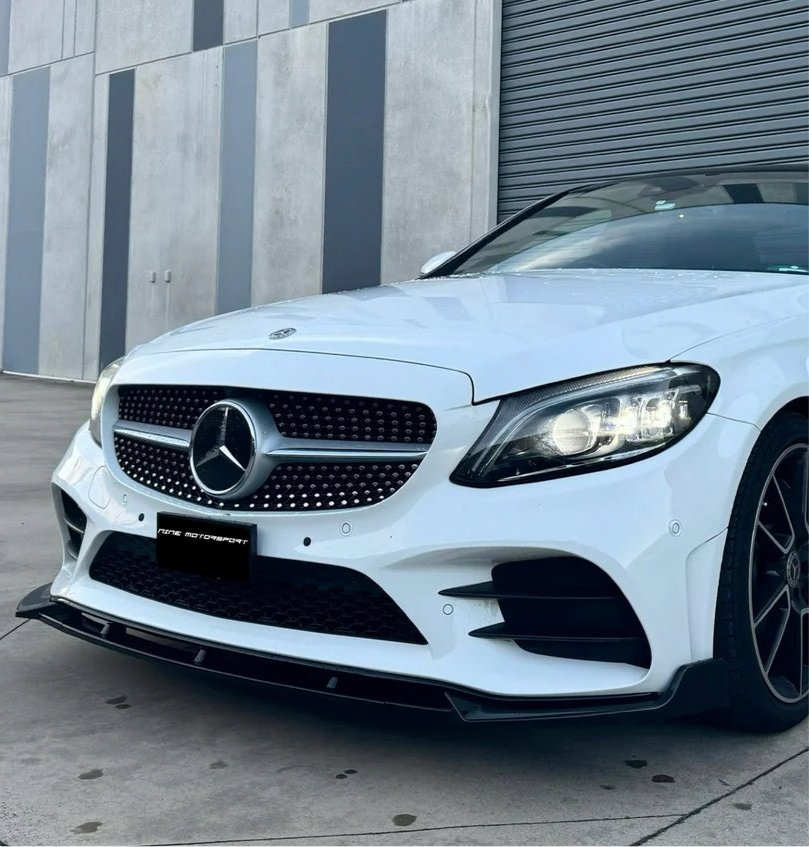 Mercedes Benz C Class Front Lip (19 - 21) - Nine Motorsport