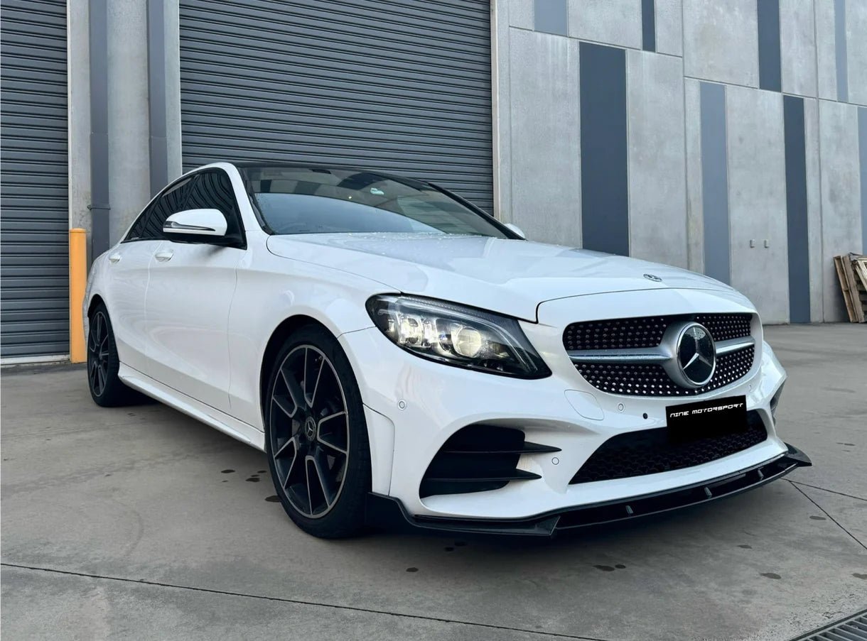 Mercedes Benz C Class Front Lip (19 - 21) - Nine Motorsport