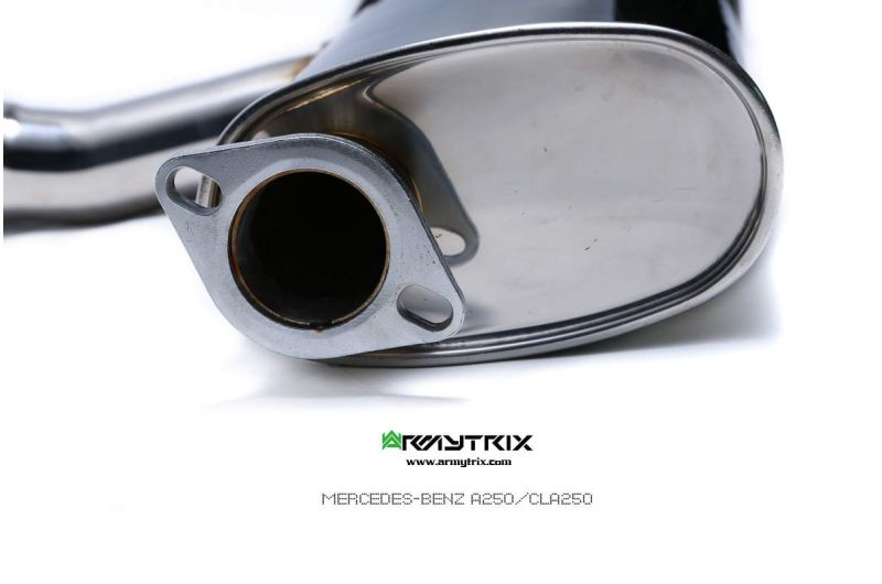 Armytrix Stainless Steel Valvetronic Cat Back Exhaust System Mercedes CLA250 C117/X117 16-19 (4Matic Only)