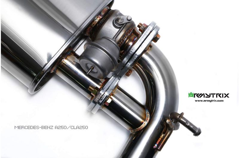 Armytrix Stainless Steel Valvetronic Cat Back Exhaust System Mercedes CLA250 C117/X117 16-19 (4Matic Only)