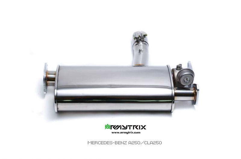 Armytrix Stainless Steel Valvetronic Cat Back Exhaust System Mercedes CLA180/CLA200/CLA250 C117 16-19 2WD Only