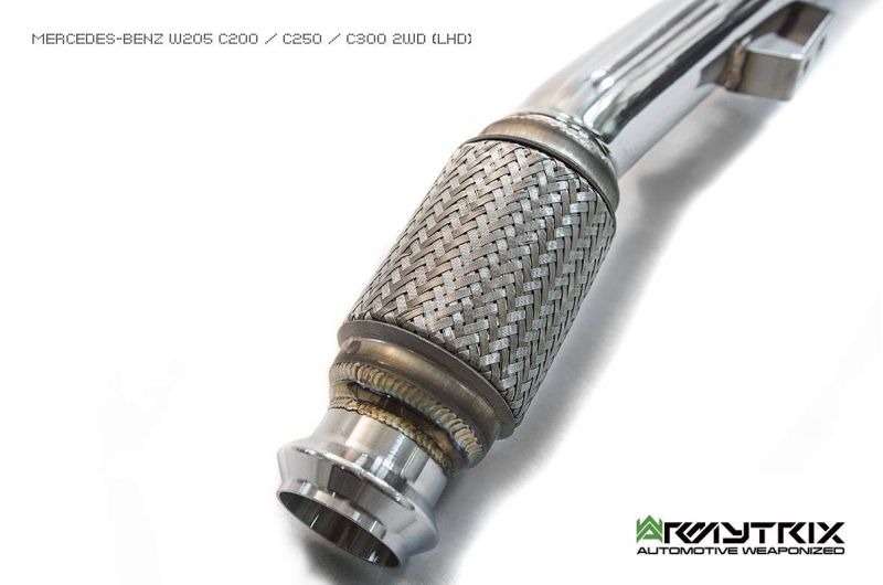 Armytrix Stainless Steel Valvetronic Cat Back Exhaust System Mercedes C180/C200/C250/C300 W205 Facelift 18+