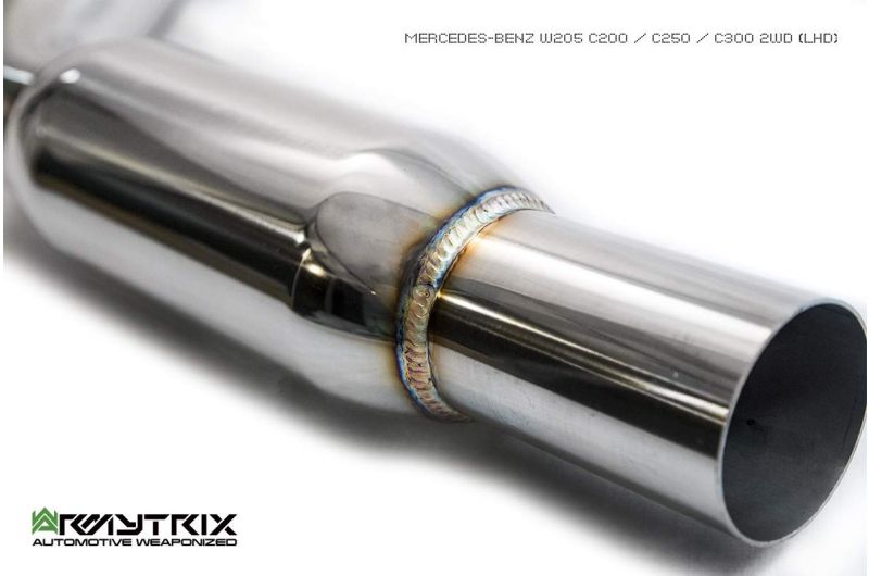 Armytrix Stainless Steel Valvetronic Cat Back Exhaust System Mercedes C180/C200/C250/C300 W205 Facelift 18+