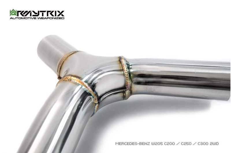 Armytrix Stainless Steel Valvetronic Cat Back Exhaust System Mercedes C180/C200/C250/C300 W205 Facelift 18+