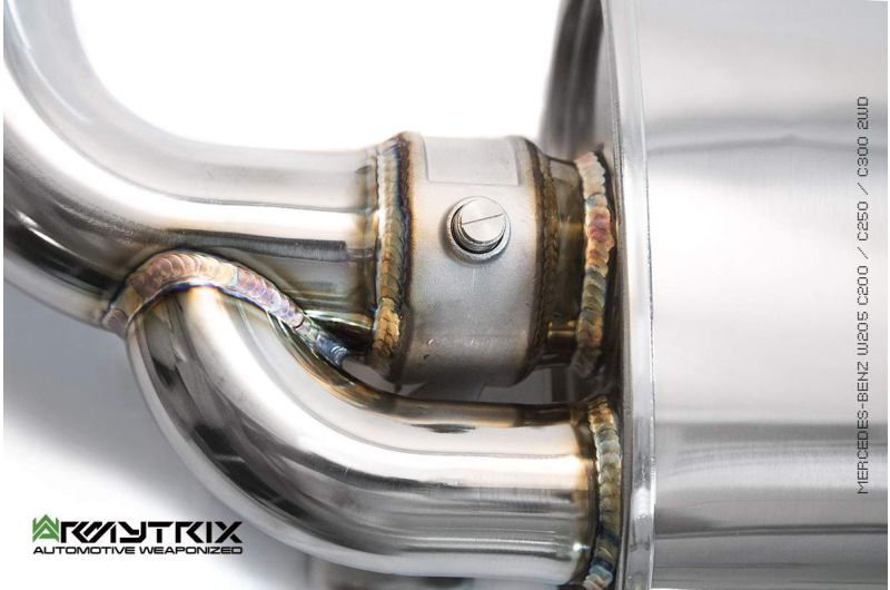 Armytrix Stainless Steel Valvetronic Cat Back Exhaust System Mercedes C180/C200/C250/C300 W205 Facelift 18+