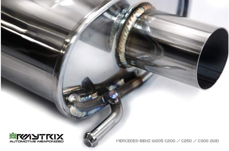 Armytrix Stainless Steel Valvetronic Cat Back Exhaust System Mercedes C180/C200/C250/C300 W205 Facelift 18+