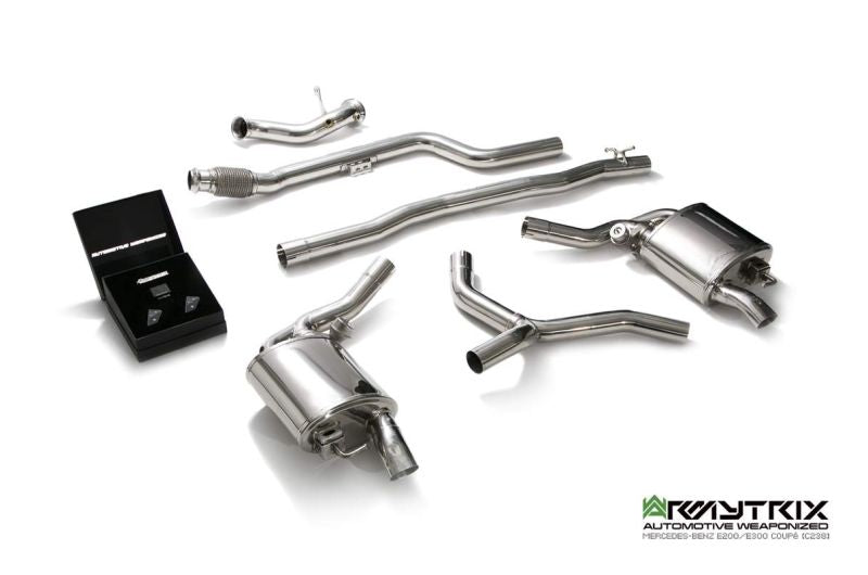Armytrix Stainless Steel Valvetronic Cat Back Exhaust System Mercedes E200/E250/E300 W213 Coupe/Cabriolet 16-18
