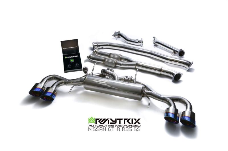 Armytrix Stainless Steel Racing Edition Y-Pipe Back Exhaust System (102mm) Nissan GT-R R35 07+