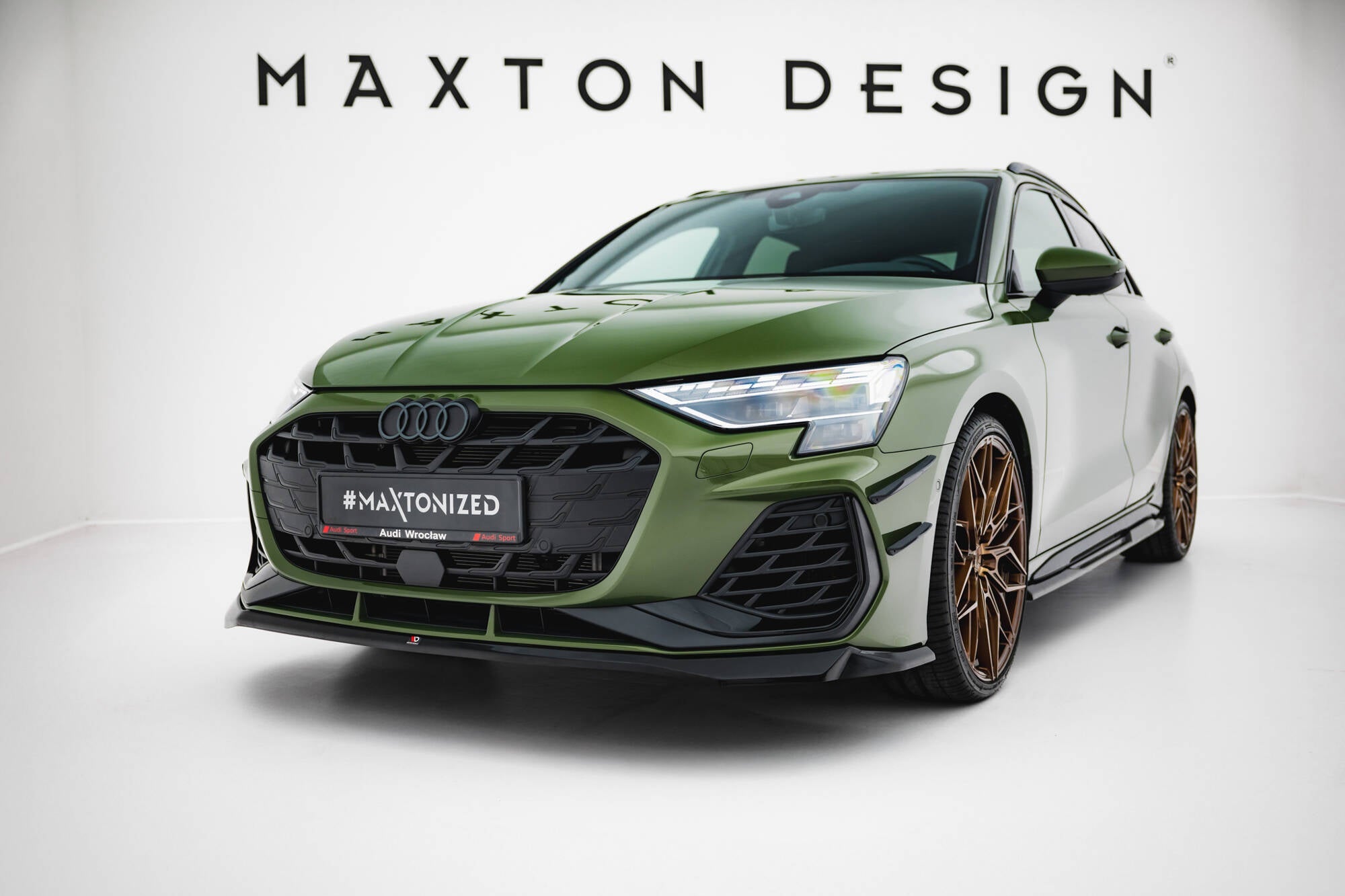 Maxton Design Front Splitter V.2 Audi S3 Sportback / A3 S-line Sportback  8Y Facelift
